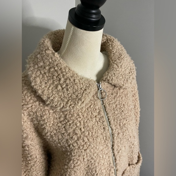 H&M Teddy Sherpa‎ Full Zip Jacket Medium - Picture 3 of 6